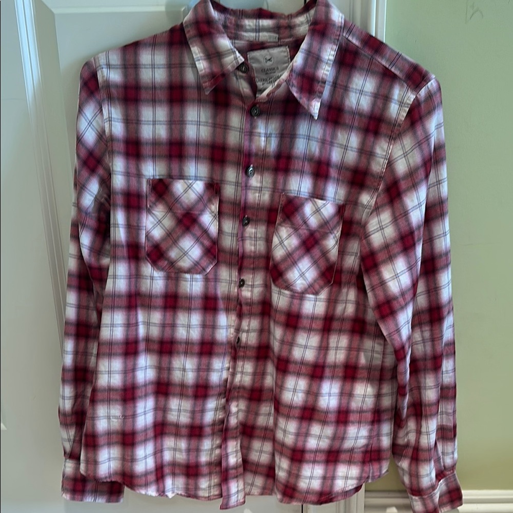 American Colors 100% Cotton Plaid Shirt